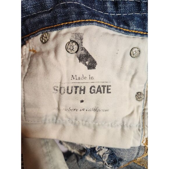 AG Adriano Goldschmied Distressed Cutoff Denim 26 Made in USA Costal Cowgirl - Picture 4 of 8